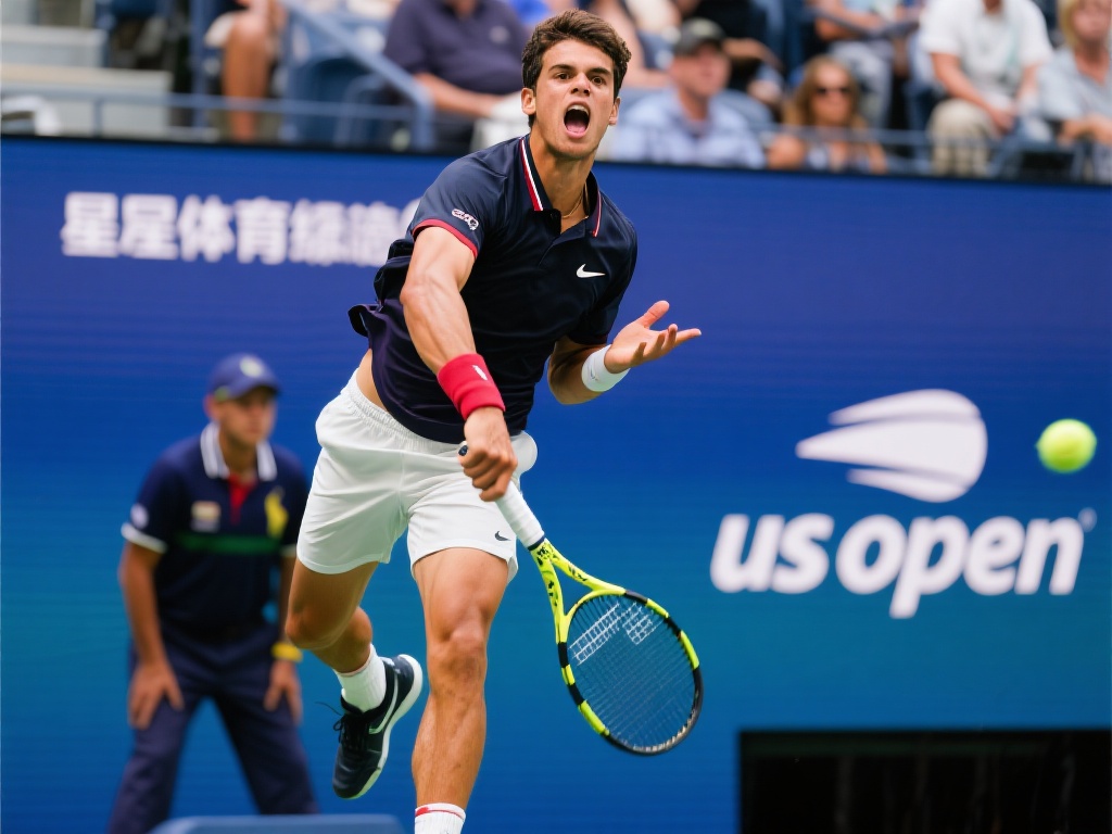 除了老将的稳定发挥，一些年轻选手也在大满贯赛场上崭